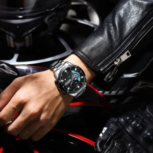 CURREN Stainless Steel Watches for Mens Creative Fashion Luminous Dial with Chronograph Clock Male Casual Wristwatches - Image 6