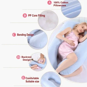 PANGDUBE Pregnancy Pillow 130*70cm Sleeping Waist Pillow for Pregnant Women Nursing Pillow Breastfeeding Cushion for Women - Image 3