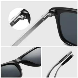 VIVIBEE Luxury Square Polarized Sunglasses Men Driving Blue Mirror Lens Classic Unisex Sun Glasses 2025 Trends Women Shades - Image 7
