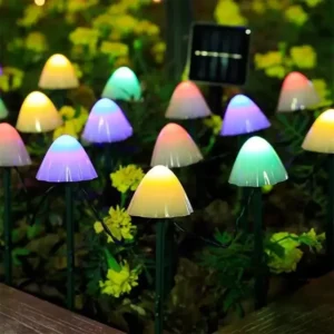 10 LED Solar Mushroom Lights Outdoor Waterproof Decorative Street Lights for Lawn Garden Patio Christmas Holiday Decoration - Image 7