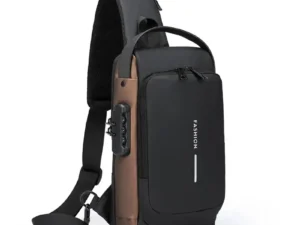 New Brand Designer Men Crossbody Bag PU Leather Classic Anti-Theft Shoulder Bag Chest Bag Multifunctional for Men