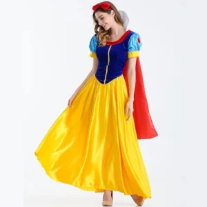White Cosplay Costume Princess White Snow Cartoon Dress Petticoat Adult Plus size For Women Halloween Party - Image 4