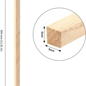 20-50pcs 2/3/5mm Balsa Stick Balsa Wood Craft Square Cudgel Model Building Carving DIY Handicraft Making Accessories Stic - Image 4