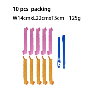 Heatless Hair Curlers12/10pcs No Heat Hair Curls Rollers Ribbon Sleeping Soft Headband Hair Curlers Modeler Hair Styling Tools - Image 4