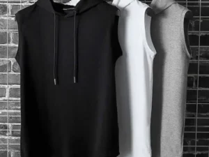 Solid Color 2023 Brand New Men's Tank Tops Vest Sleeveless Tees For Male Hooded Man Vests Tops Hip Hop Men Tank Top T shirt