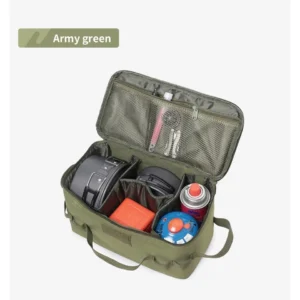 Outdoor Camping Gas Tank Storage Bag Large Capacity Ground Nail Tool Bag Gas Canister Picnic Cookware Utensils Kit Bag - Image 7