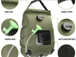 Portable Camping Shower Bag for Camp Shower 20L Solar Shower Shower Bag for Outdoor Camping Traveling