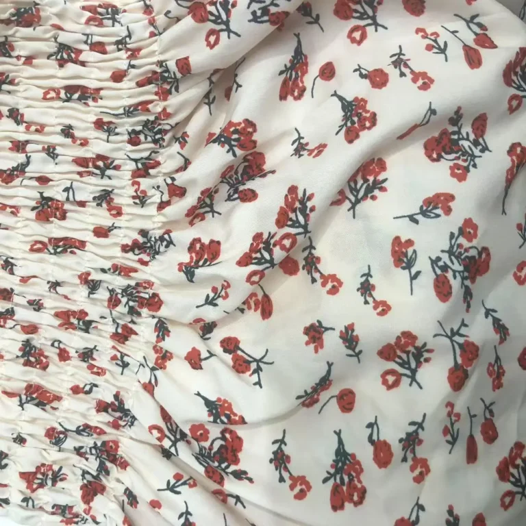 2025 New Spring Summer Dress Women Mini Dresses Female Short Sleeve Elastic Bust Printed Floral Pleated Backless Casual Dress - Image 7