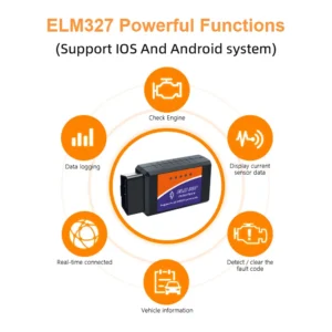 ELM327 V2.1 OBD2 Scanner Bluetooth Car Diagnostic Tool For Android /IOS Code Reader Automotive Fault Detector - Image 5