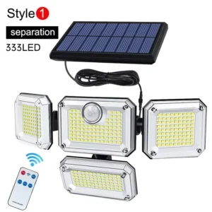 Solar Light Outdoor 122/333 LED Integrated Super Bright Motion Sensor Strong Power IP65 Waterproof 3 Working Modes Garden Wall - Image 7