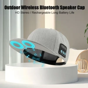Bluetooth Sports Music Hat Headphone Dual Speaker Wireless Music Running Earphone with Mic Adjustable Baseball Cap Smart Speaker - Image 4