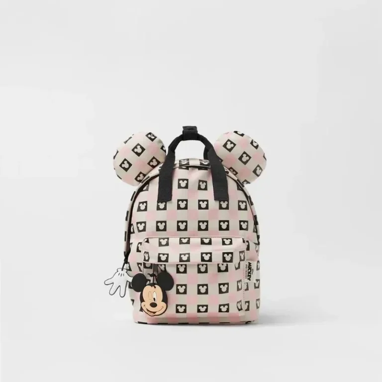 Disney Mickey Mouse Cartoon Fashion Backpack Women's Minnie Canvas School Bag Fashion Large Capacity Backpack Girls Mochila - Image 7