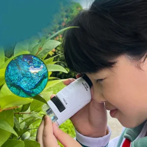 Handheld Microscope Mini Pocket Microscope Kit 60-120x Lab Microscope Zoom Wheel Adjustable with LED for Kids Educational - Image 6
