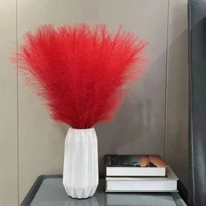 10PCS Artificial Pompous Grass Pompass Branches Fake Fluffy Stems Plants Vase Filler for Home Boho Decor Flower Arrangement - Image 3