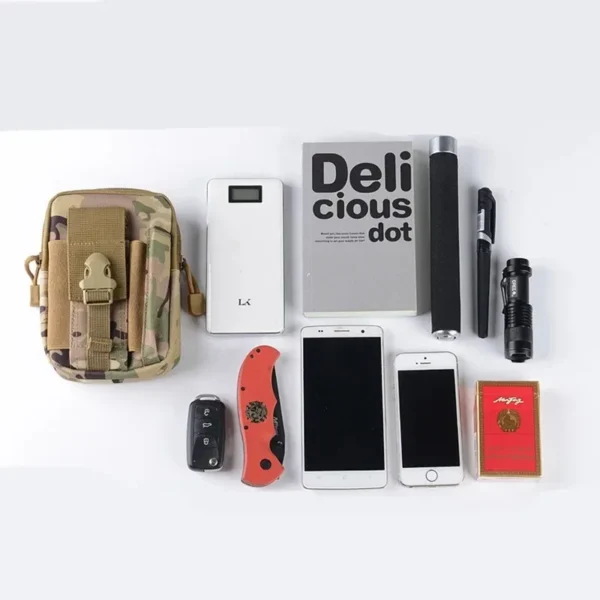 Molle Pouch Multipurpose Waist Bag Tactical Holster Waist Belt Pack Wallet Pouch Purse Phone Case - Image 5