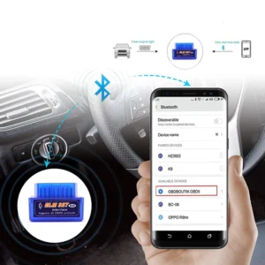 Bluetooth 5.1 ELM327 V2.1 Auto OBD2 Scanner Car Diagnostic Tool Code Reader Tool Super MINI ELM 327 V1.5 For Android - Image 3