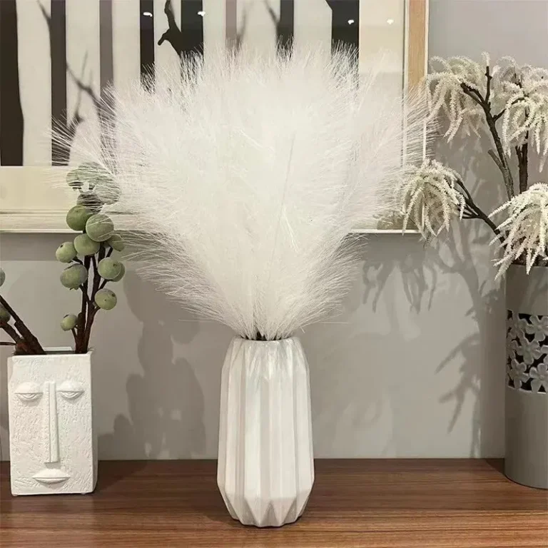 10PCS Artificial Pompous Grass Pompass Branches Fake Fluffy Stems Plants Vase Filler for Home Boho Decor Flower Arrangement - Image 5