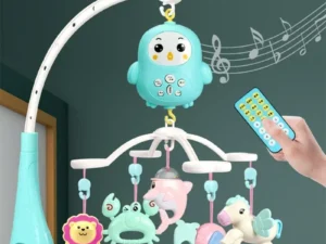 Baby Crib Mobile Rattle Toy For 0-12 Months Infant Rotating Musical Projector Night Light Bed Bell Educational For Newborn Gifts