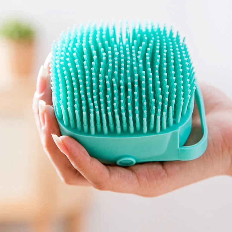 Pet Bathing Brush Soft Silicone Massager Shower Gel Bathing Brush Clean Tools Comb Dog Cat Cleaning Grooming Supplies - Image 5