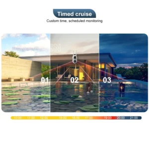 8MP Dual Lens IP Camera Outdoor Wifi Surveillance Camera PTZ Dual Screen AI Auto Tracking Security Protection Video Waterproof - Image 7