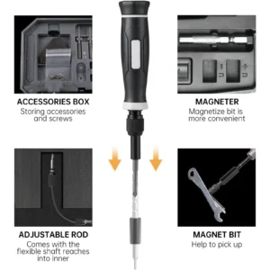 Precision Screwdriver Set, Laptop Tool Kit, 152/25 in 1 Professional Computer Screwdriver Repair Kit T5 T6 Torx Screwdriver - Image 3