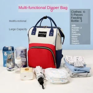 Diaper Bag Mummy Backpack Large Capacity Bag Mom Baby Multi-function Waterproof Outdoor Travel Diaper Bags For Baby Care - Image 4