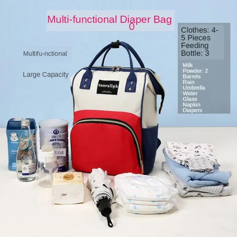 Diaper Bag Mummy Backpack Large Capacity Bag Mom Baby Multi-function Waterproof Outdoor Travel Diaper Bags For Baby Care - Image 4