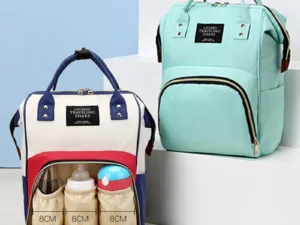 Large Capacity Canvas Mummy Bag Multifunctional Baby Bottle Thermal Insulation Travel Storage Bag Fashion Mummy Bag Hanging Bag
