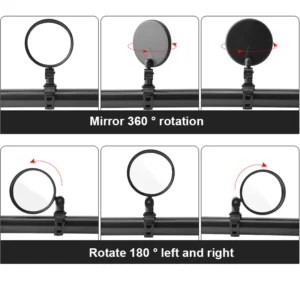 1PC Bicycle Rearview Mirror Electric Scooter Rear View Mirror For Xiaomi Scooter Back Mirror Rearview for Ninebot Bike Accessory - Image 7