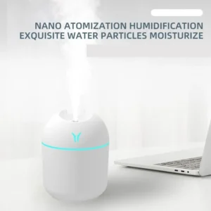 250ML USB Mini Air Humidifier Aroma Essential Oil Diffuser For Home Car Ultrasonic Mute Mist Maker Diffuser with LED Color Lamp - Image 6