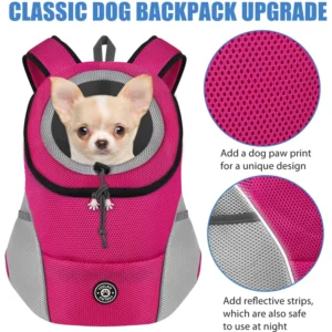 Dog Transport Backpack Dog Carrier Bag Pet For Small Dogs Travel Breathable Dog Carrier Puppy Carrier Pets Carrying Supplies - Image 7