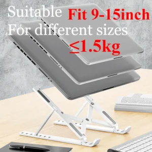 Portable Laptop Stand 7/10 Gears Foldable ABS Tablet for Macbook Apple Air Pro Lenovo Samsung Bracket Universal Pad PC Holder - Image 3