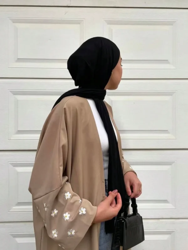 Middle-East Ethnic Clothing Loose Abaya Muslim Women Full Sleeve Printed Floral Abayas Kaftans Jilbabs Islamic Maxi Dresses - Image 7