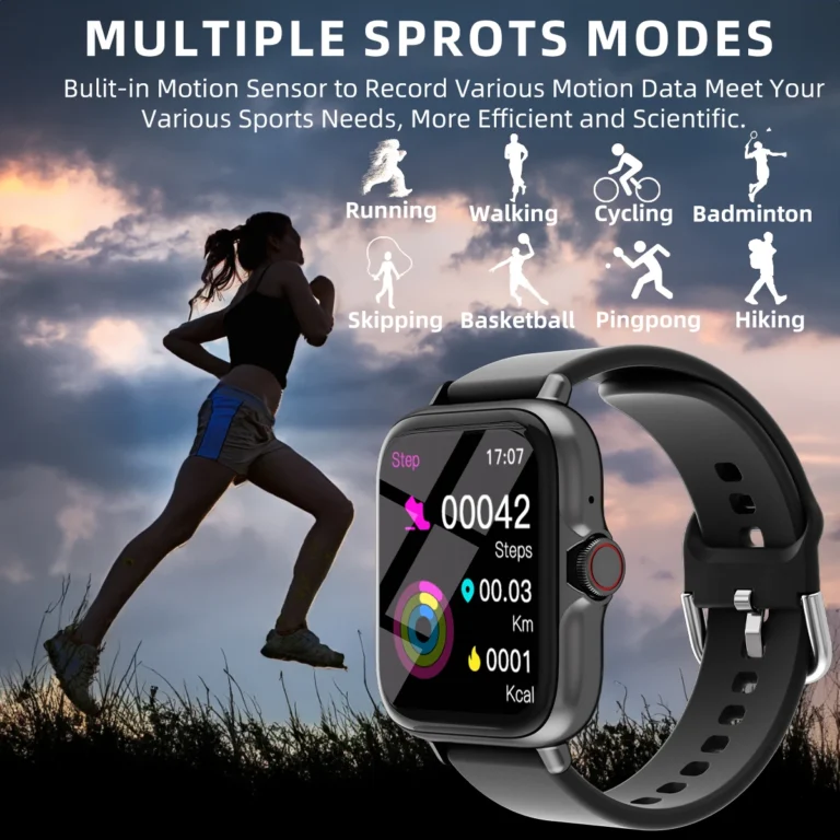 1.83'' Waterproof Smart Watch with Message Answer Call Sleep Monitoring Sports Pedometer Information Alerts For iPhone Android - Image 4