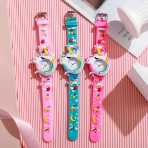 Carton Silicone Gift Watch for Boys and Girls Cute Colorful Lovely Kids Wristwatch - Image 5