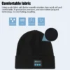 Wireless Bluetooth Music Hat Outdoor Knitted hat Headphone Winter Warm Beanie Speaker Removable Cap For Cycling Running Yoga - Image 7