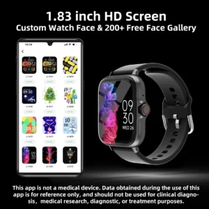1.83'' Waterproof Smart Watch with Message Answer Call Sleep Monitoring Sports Pedometer Information Alerts For iPhone Android - Image 7
