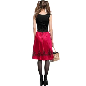 Little Red Riding Hood Modern Version of Stage Performance Clothing Shawl, Adult Girls Personality Cosplay Game Uniform - Image 6