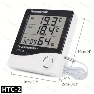 LCD Digital Thermometer Hygrometer Indoor Room Electronic Temperature Humidity Meter Sensor Gauge Weather Station For Home - Image 6