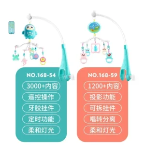 Baby Crib Mobile Rattle Toy For 0-12 Months Infant Rotating Musical Projector Night Light Bed Bell Educational For Newborn Gifts - Image 4
