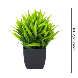 1pc Fake Plant Black Pot, Mini Artificial Eucalyptus Potted Plant for Indoor Home Office Farmhouse Bathroom Table Decorating - Image 4