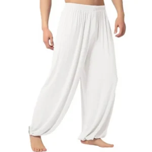 Women Men Harem Pants Modal Yoga Loose Long Pants Belly Dance Boho Sports Wide Trousers Quick Dry Sweatpants Yoga Clothing - Image 4