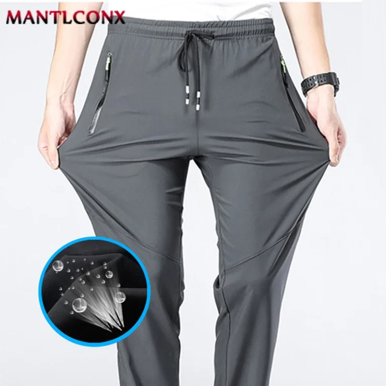 Elastic Waist Jogger Sweatpants Men Casual Classic Sport Men's Pants Quick Dry Straight Trousers Breathable Plus Size 4XL 5XL