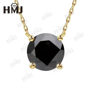 1CT Moissanite Diamond Necklace for Woman Pendant 925 Silver Plated 18k Gold Necklace for Women Chains Party Bridal Fine Jewelry - Image 6