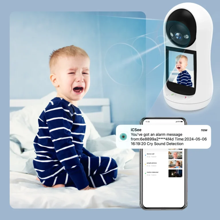 4MP 2K PTZ Wifi Camera Video Call with 2.8 Inch IPS Screen Baby Cry Sound Detection Security IP Camera 3MP Baby Monitor iCSee - Image 5