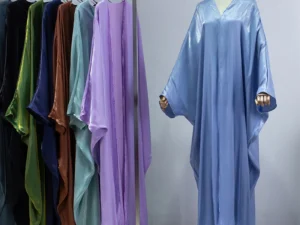 Muslim Out Abayas Smocking Sleeve kaftans One-piece Prayer Women Jilbabs Cardigan Coat Islamic Clothing Dubai Saudi Robe Turkish
