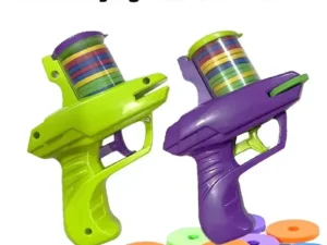 Mini Carrot Flying Disc Launcher Toy Gun Eva Battle Outdoor Multi Person Sports Soft Bullet Gun Safety Carrot Flying Saucer Gun