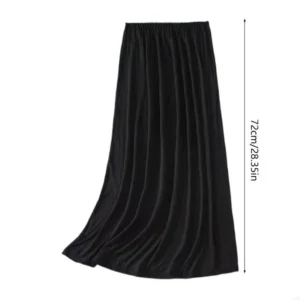 193D Elastic Waist Half Slips for Women Long Slip Under Dresses Invisible Underskirt - Image 7