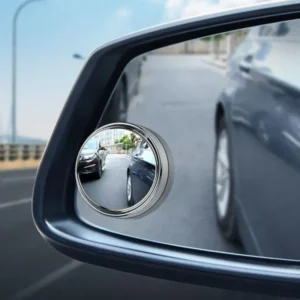 2Pcs Round Frame Convex Blind Spot Mirror Safety Driving Wide-angle 360 Degree Adjustable Clear Rearview Mirror Car Accessories - Image 4