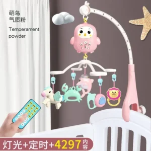 Baby Crib Mobile Rattle Toy For 0-12 Months Infant Rotating Musical Projector Night Light Bed Bell Educational For Newborn Gifts - Image 6